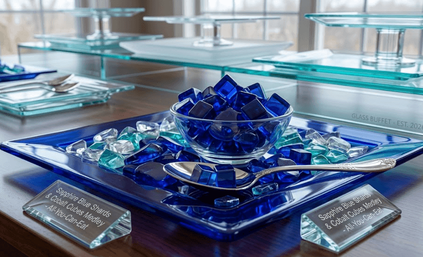 Sapphire Blue Shards & Cobalt Cubes Medley
